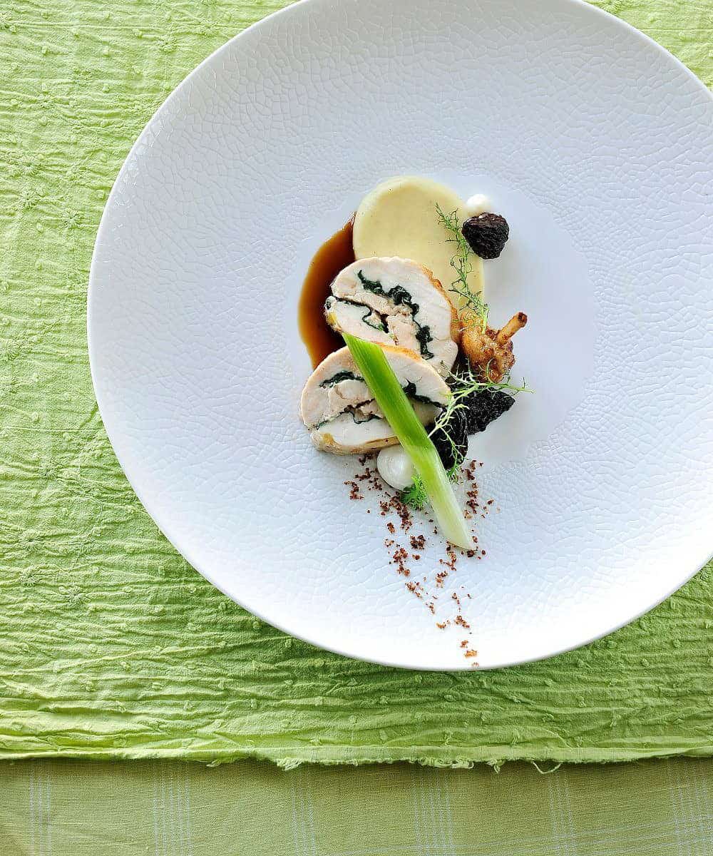 gevulde bressekip met morieljes